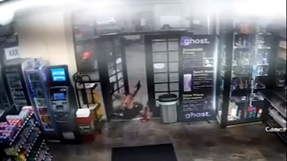 Tough guy with a gun goes wrong