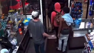 Stole his gun and…