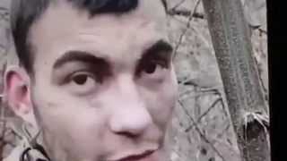 Confession of a Russian soldier before his execution by his fellow soldiers