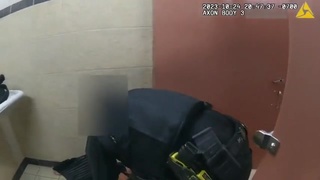 Dirty cop had a little too much fun in the bathroom