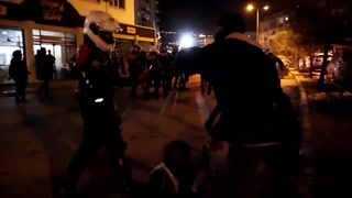 Police in Turkey making a point