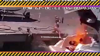 Explosion on boat