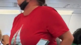 Woman Tries To Pee On Plane