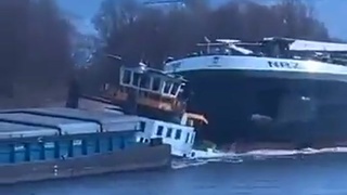 Tailgating a tugboat