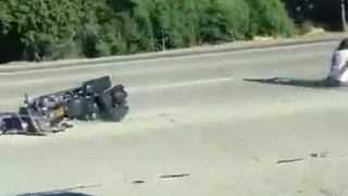 Riding along without  good clothing