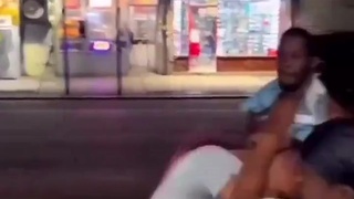 Skank fights man