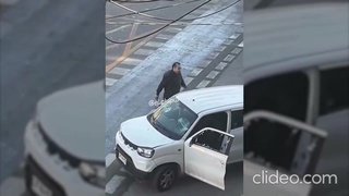 Little road rage fight.