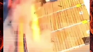 Explosion makes guy fly