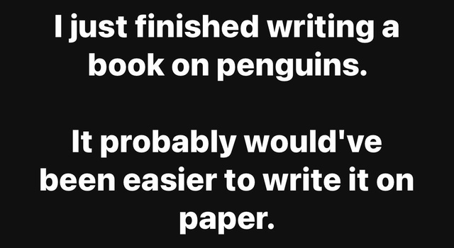 Written On Pneguins
