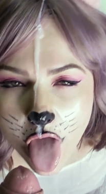 Facializing My Little Kitten