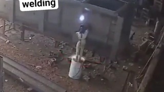Never weld on a fuel barrel