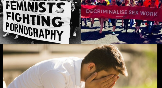 Feminist protesting