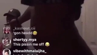 Laquanda set her ass on fire