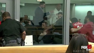 Courthouse erupts