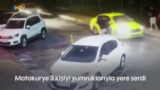 Courier takes three drunks to task