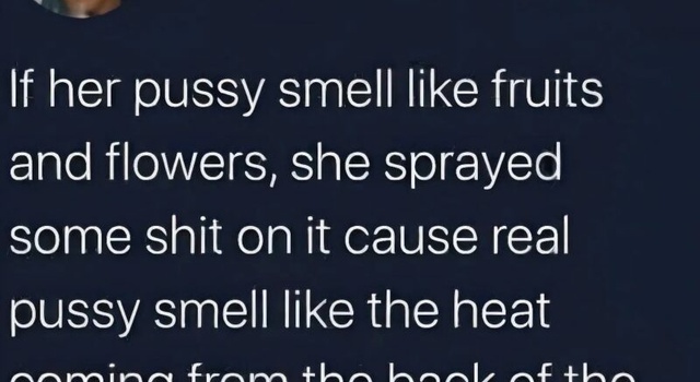 pussy smell like fuit