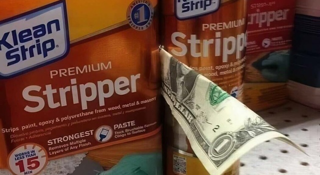 her you only spend your money on strippers