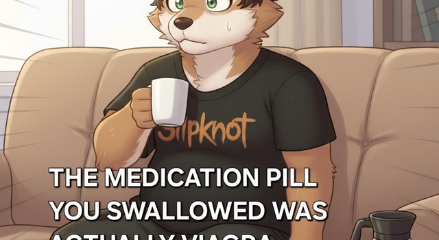 When you realize you took viagra by accident