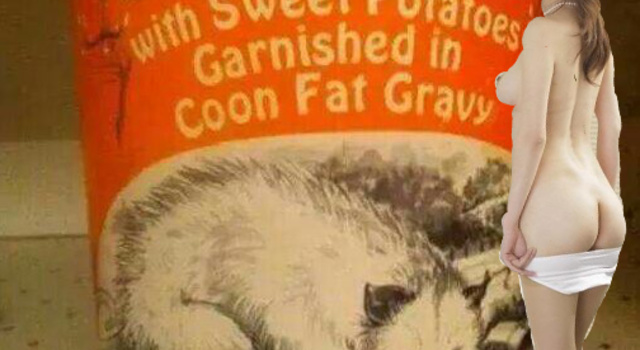 WAT'S FER SUPPER GRAN-PAW?, Possum in Coon Fat Gravy.... HEE-HAW