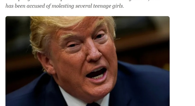 Smell the rosses? Trump backs accused child molester Roy Moore..