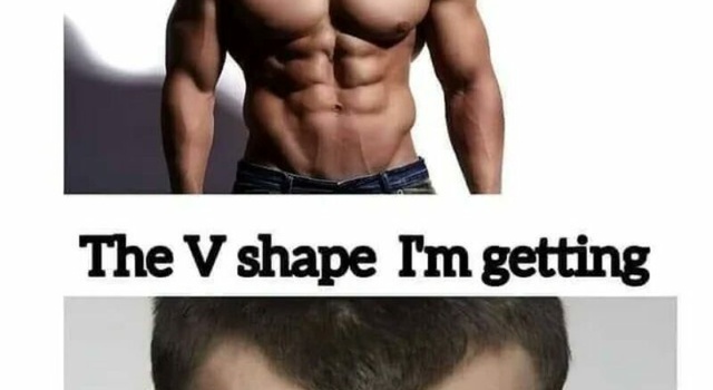 v shape