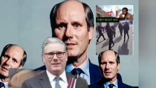 Cowardly immigrunt hides behind his gay friend to avoid being assassinated.THEN RARE B0NUS clip of military unit (see square in right corner) created yo join civil war May 16th London.