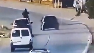 Stealing a motorbike on the highway