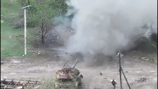 Troops try to move an AT mine