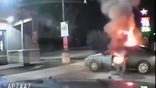 WHATEVER YOU DO, DON'T GET BACK INSIDE THE BURNING CAR!