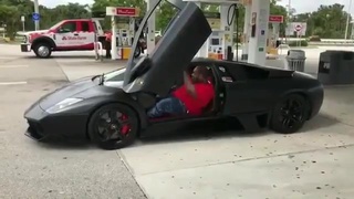 Rolling out in new Lambo