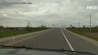 High-Speed Chase Car Goes Airborne