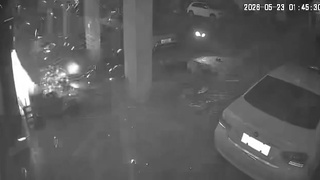 Scooter Explosion Knocks Man Into Street