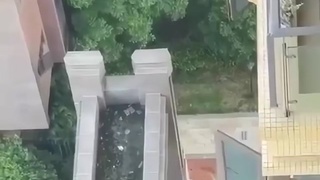 When falling from a building
