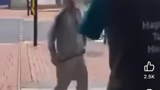 One armed man against UK scum
