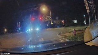 Motorcyclist Flies From Wreck
