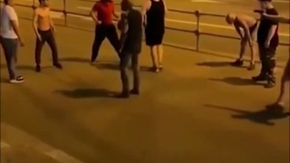 Russian Nazis get a tuning by immigrants