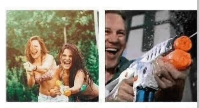 Summer Fun With A Squirt Gun