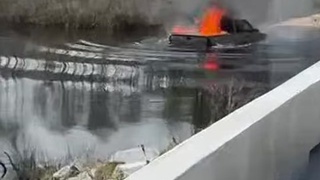 Florida Man in Flaming Pickup Truck Enters River
