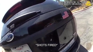 Suspect shot by police, officer saved by bulletproof vest at end of chase in L.A.