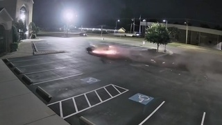 Stolen Car Torpedos Church