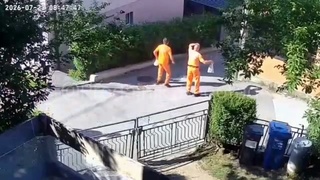 Steamroller Loses Brakes