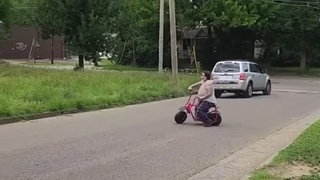 Mini Bike Faceplant