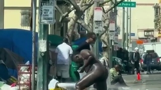 NOTHING TO SEE HERE, JUST A SHEBOON BATHING OUT IN PUBLIC!
