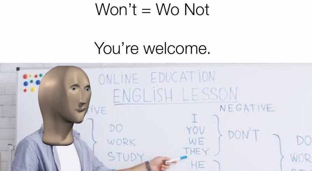 For Those Struggling With English