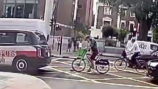Cyclist Rear-ends Van