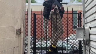 THIEF ATTEMPTS TO JUMP A GATE!