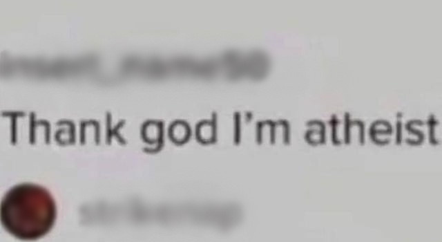 Atheist Thank