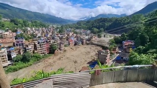 Flash Flood Crumbles Buildings