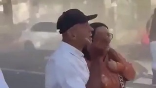 Roof Falls on People in Earthquake