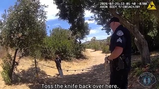 Police officers shoot a armed man in Irvine, CA
